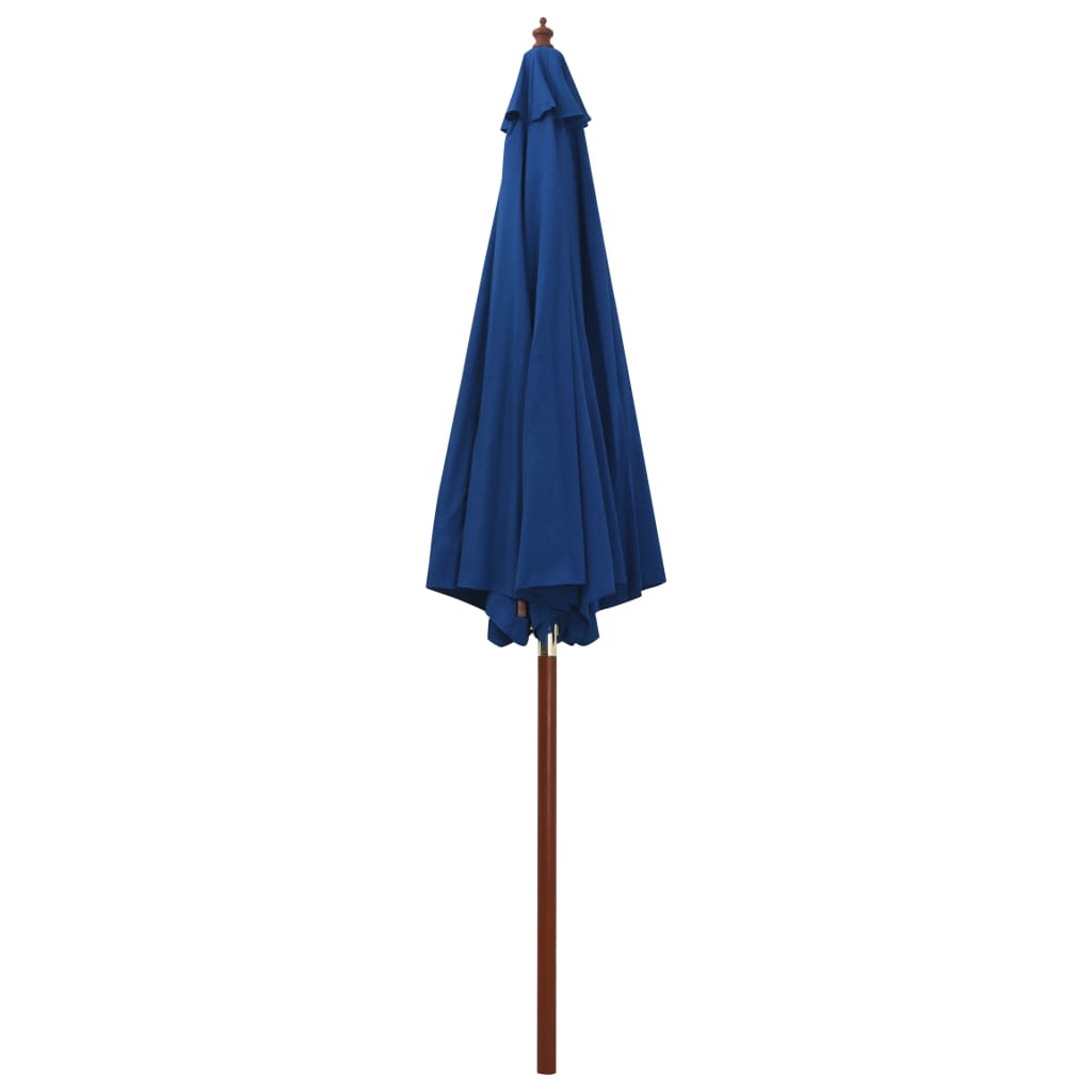Parasol met houten paal 300x258 cm blauw is nu te koop bij PeponiXL, paradijselijk wonen!