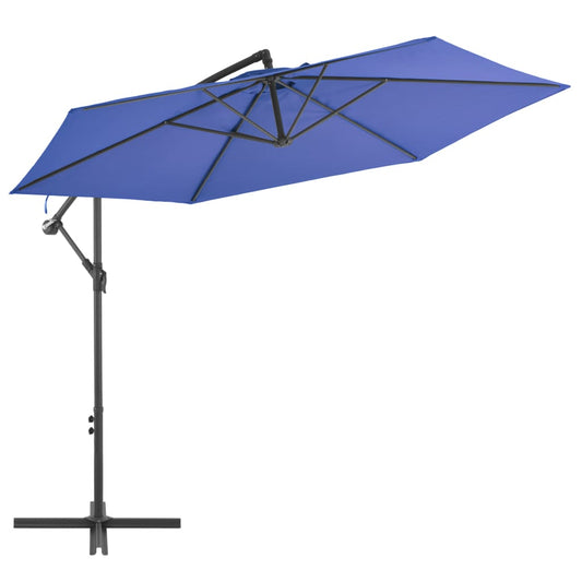 Zweefparasol met aluminium paal 300 cm blauw is nu te koop bij PeponiXL, paradijselijk wonen!