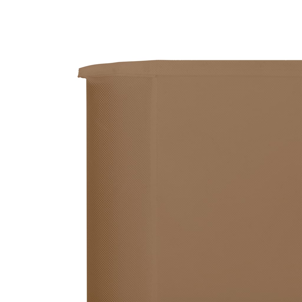 Windscherm 6-panelen 800x160 cm stof taupe is nu te koop bij PeponiXL, paradijselijk wonen!