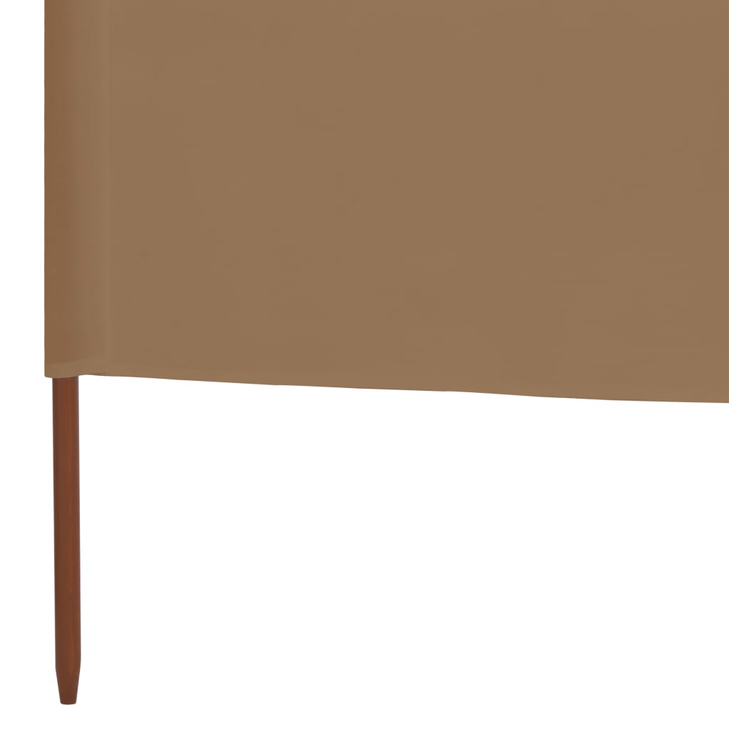 Windscherm 6-panelen 800x160 cm stof taupe is nu te koop bij PeponiXL, paradijselijk wonen!