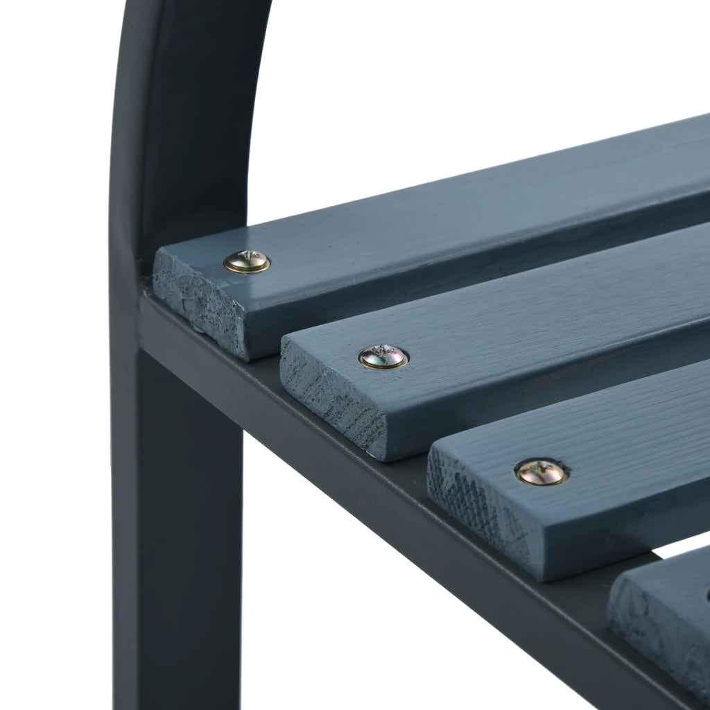 Tuinstoelen 2 st hout grijs is nu te koop bij PeponiXL, paradijselijk wonen!