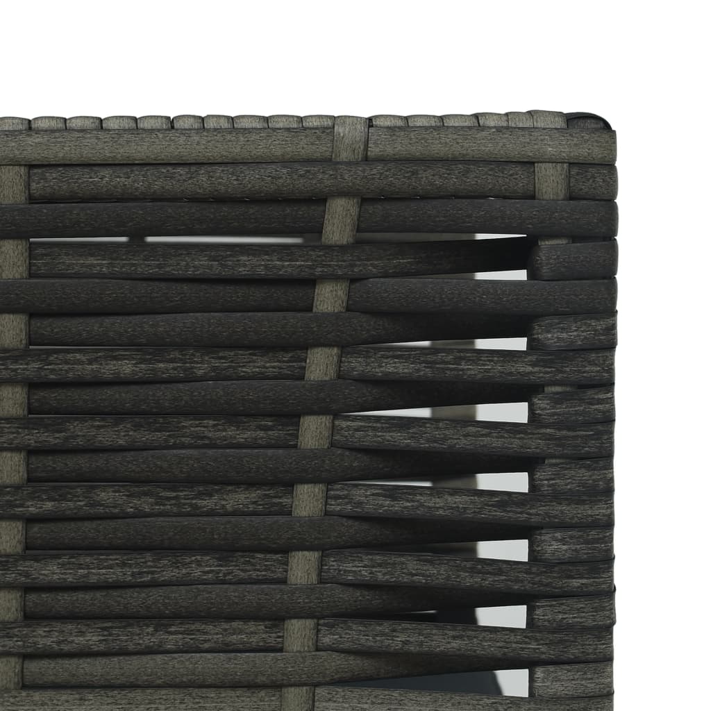3-delige Bistroset met kussens poly rattan grijs is nu te koop bij PeponiXL, paradijselijk wonen!