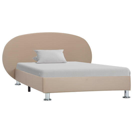 Bedframe kunstleer cappuccino 100x200 cm is nu te koop bij PeponiXL, paradijselijk wonen!