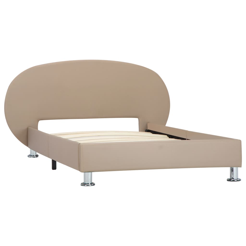 Bedframe kunstleer cappuccino 100x200 cm is nu te koop bij PeponiXL, paradijselijk wonen!