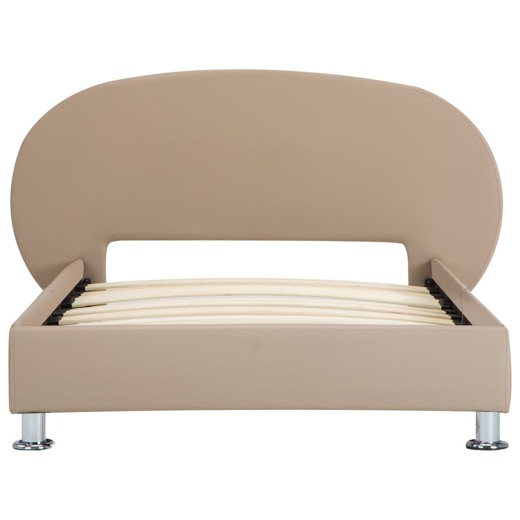Bedframe kunstleer cappuccino 100x200 cm is nu te koop bij PeponiXL, paradijselijk wonen!
