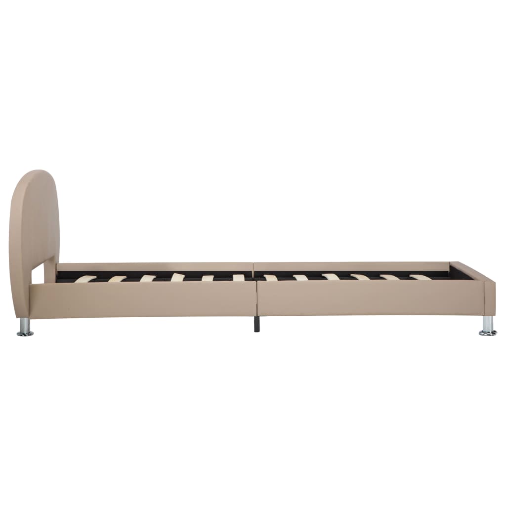 Bedframe kunstleer cappuccino 100x200 cm is nu te koop bij PeponiXL, paradijselijk wonen!