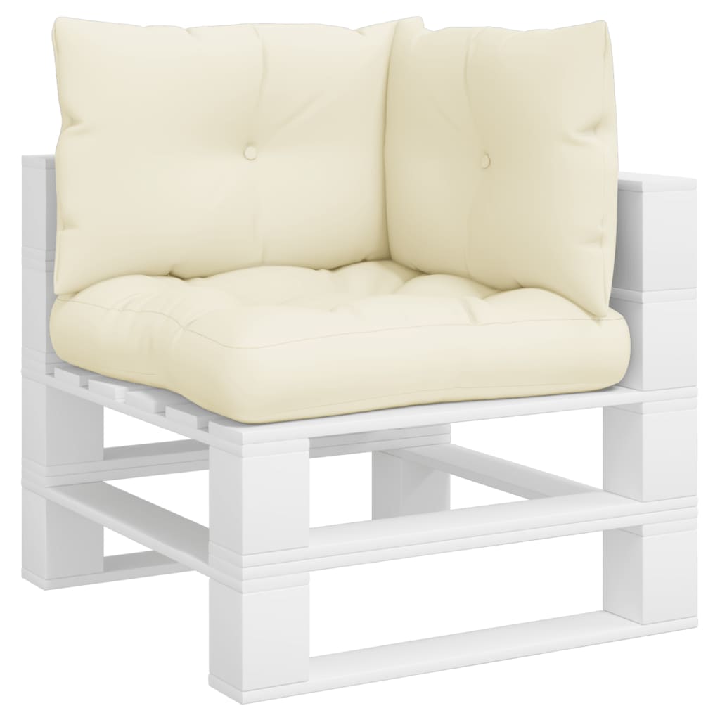 Palletkussens 3 st stof crèmekleurig is nu te koop bij PeponiXL, paradijselijk wonen!