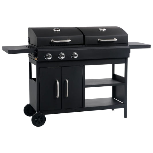 Gas-/houtskoolbarbecue met 3 branders is nu te koop bij PeponiXL, paradijselijk wonen!