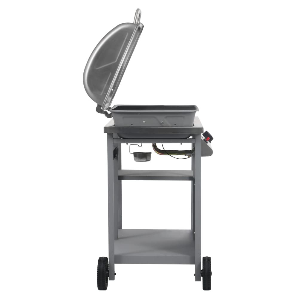 Gasbarbecue met 3-laags zijtafel zwart en zilverkleurig is nu te koop bij PeponiXL, paradijselijk wonen!