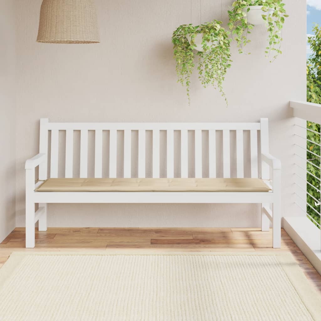 Tuinbankkussen 180x50x3 cm oxford stof beige is nu te koop bij PeponiXL, paradijselijk wonen!