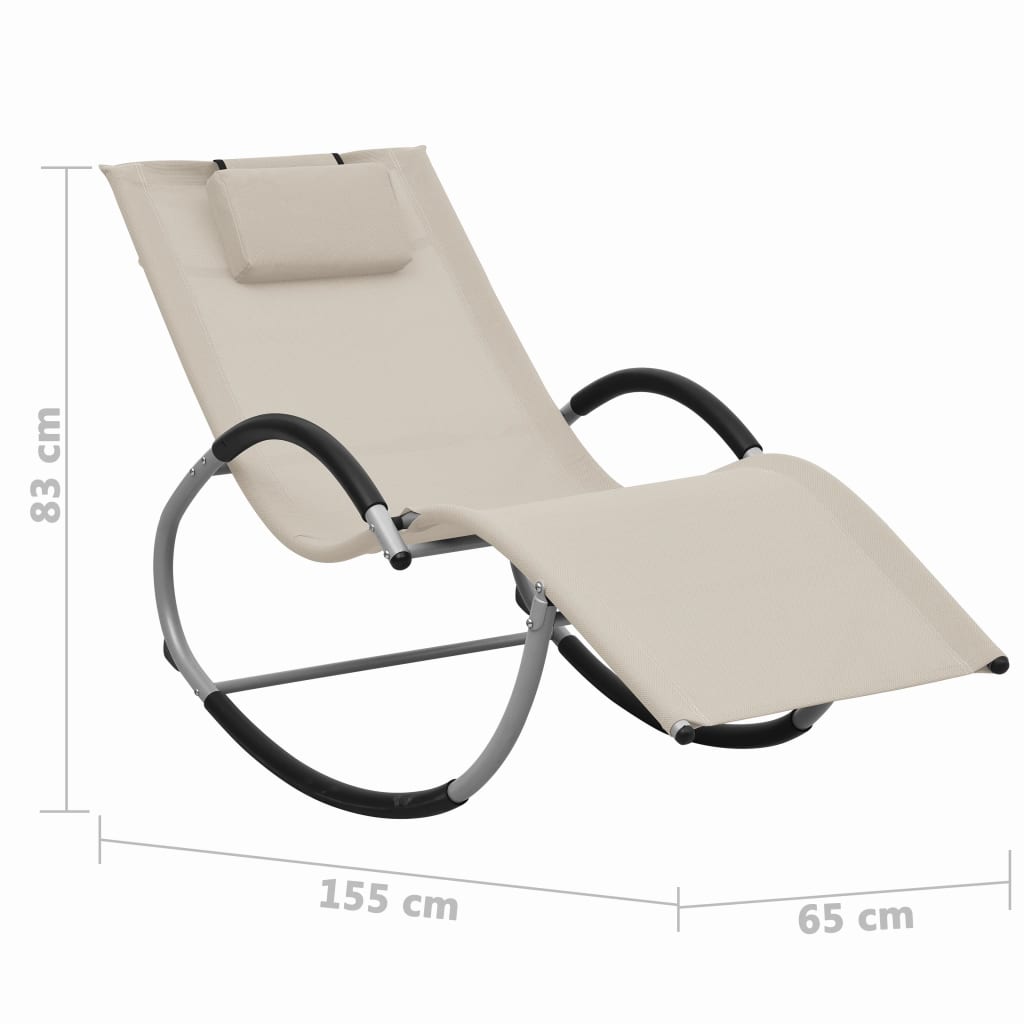 Ligbed met kussen textileen crème is nu te koop bij PeponiXL, paradijselijk wonen!