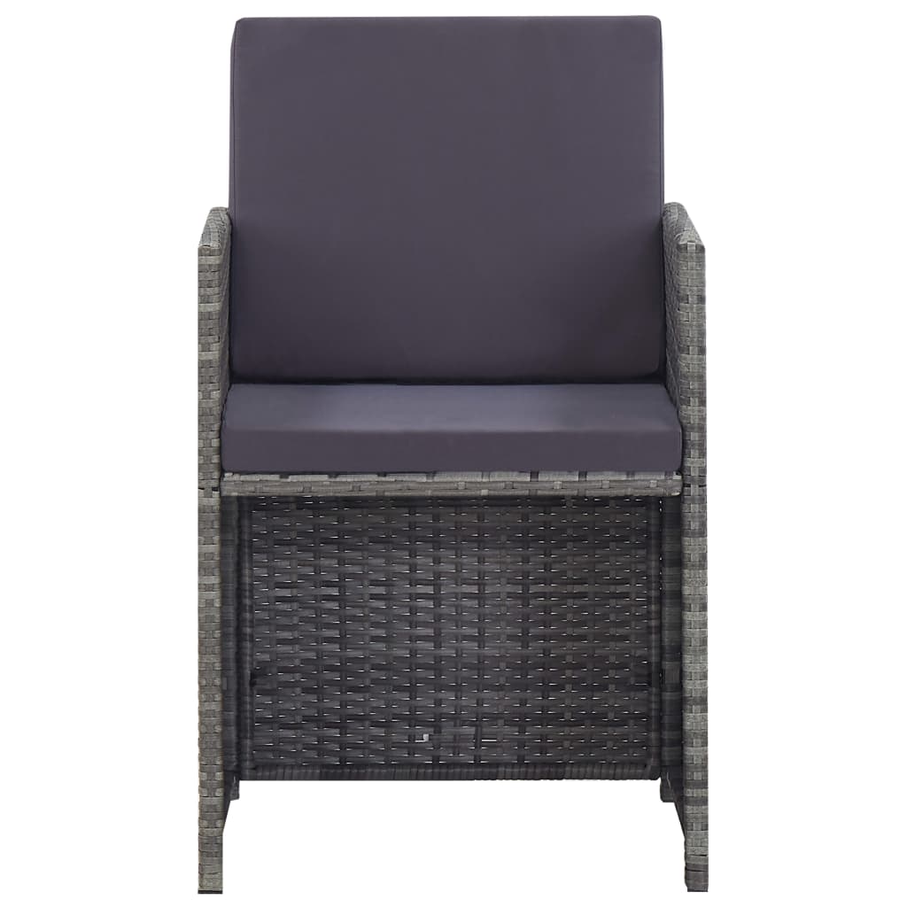 13-delige Tuinset poly rattan en acaciahout antraciet is nu te koop bij PeponiXL, paradijselijk wonen!