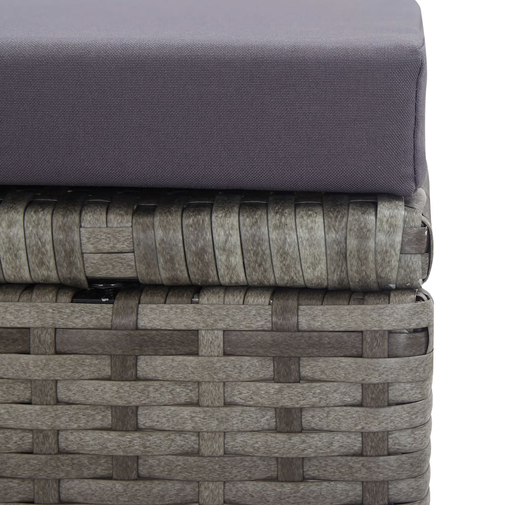 13-delige Tuinset poly rattan en acaciahout antraciet is nu te koop bij PeponiXL, paradijselijk wonen!