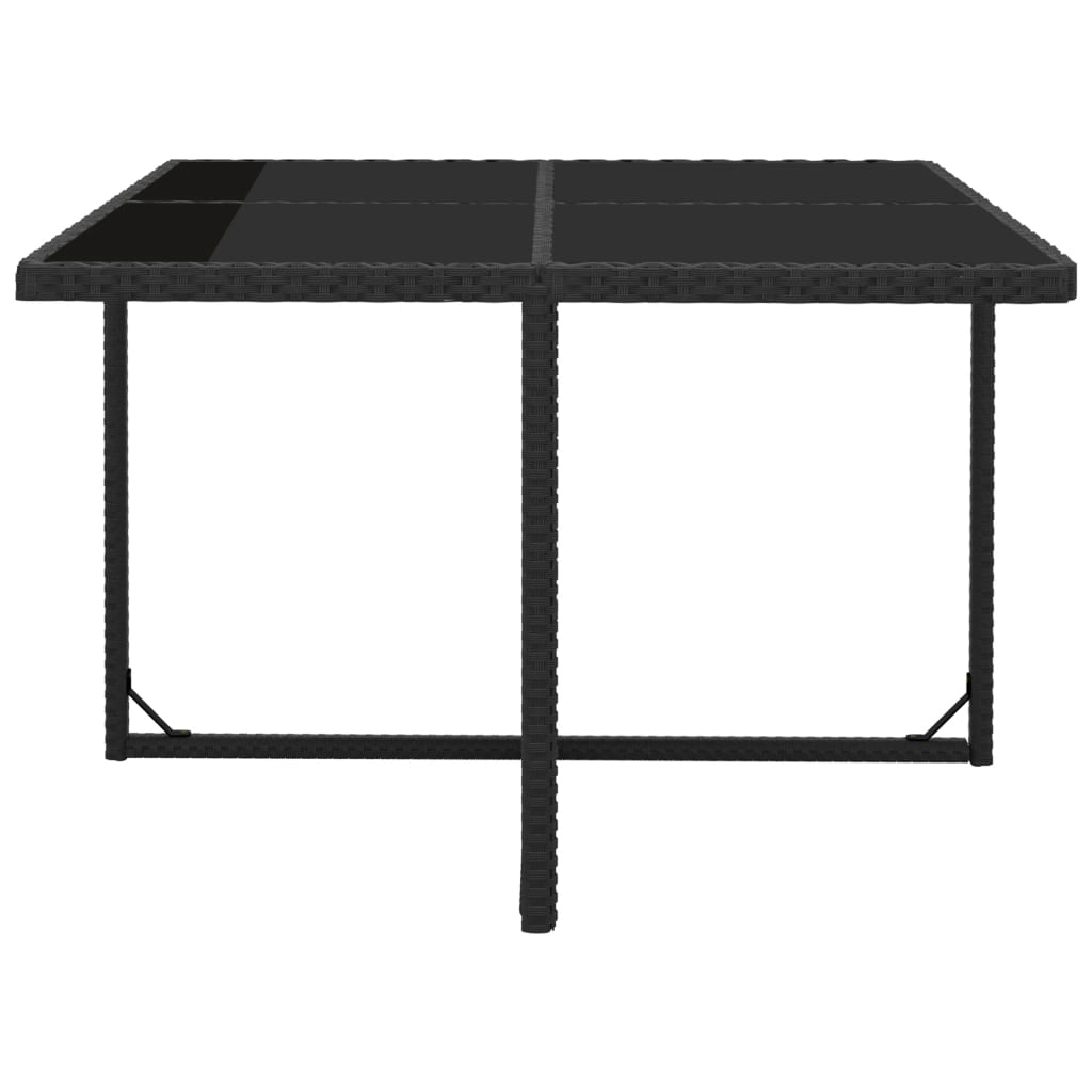 9-delige Tuinset met kussens poly rattan zwart is nu te koop bij PeponiXL, paradijselijk wonen!
