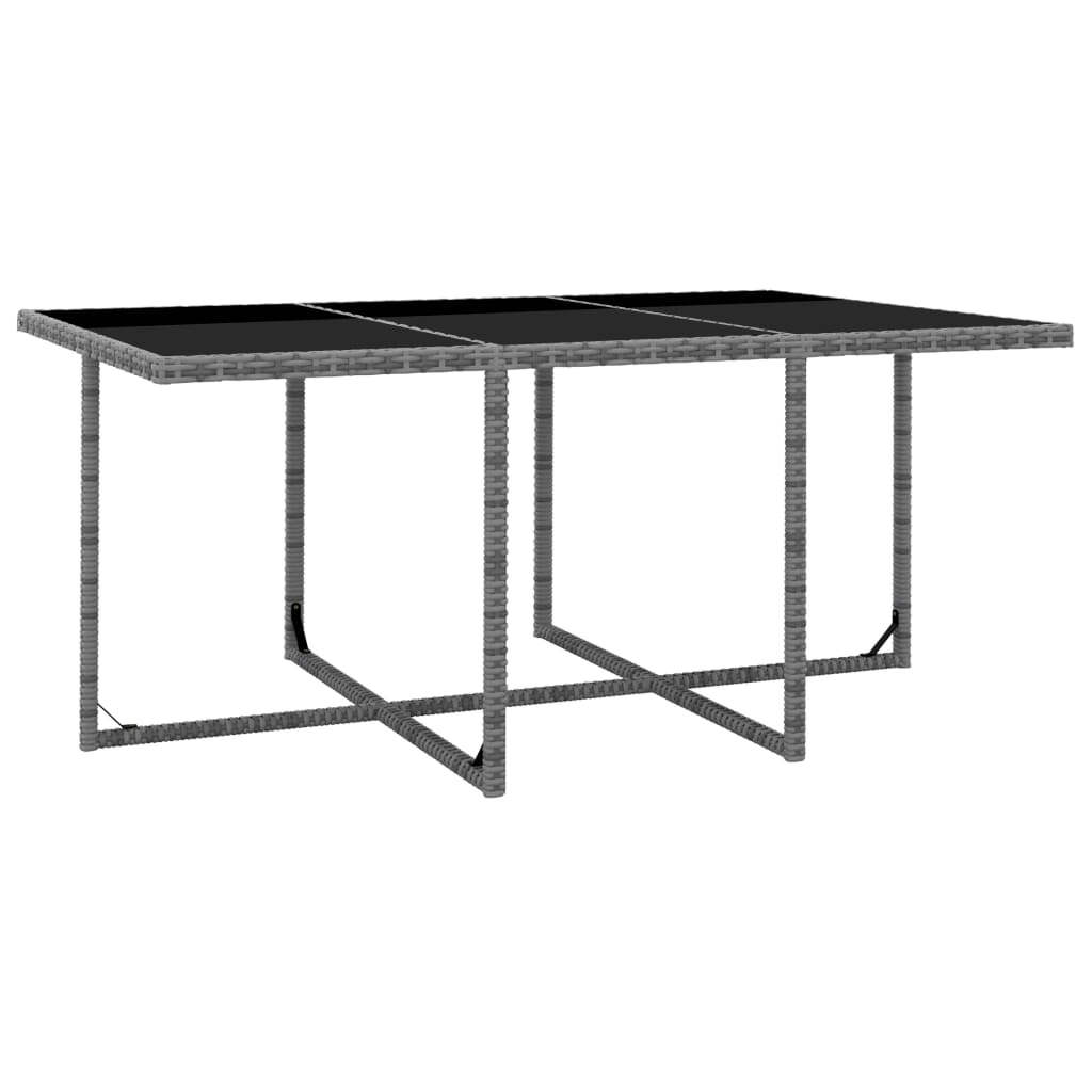 11-delige Tuinset met kussens poly rattan grijs is nu te koop bij PeponiXL, paradijselijk wonen!