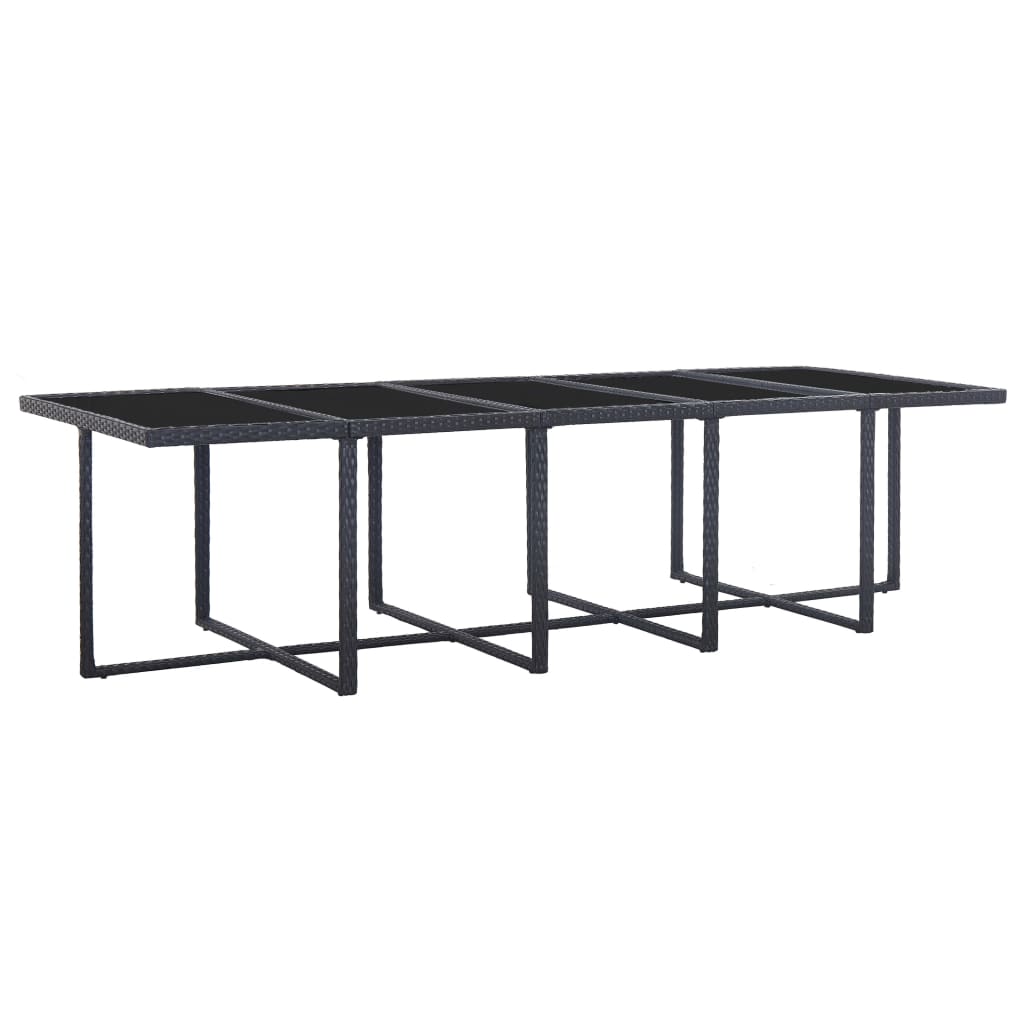 15-delige Tuinset met kussens poly rattan zwart is nu te koop bij PeponiXL, paradijselijk wonen!