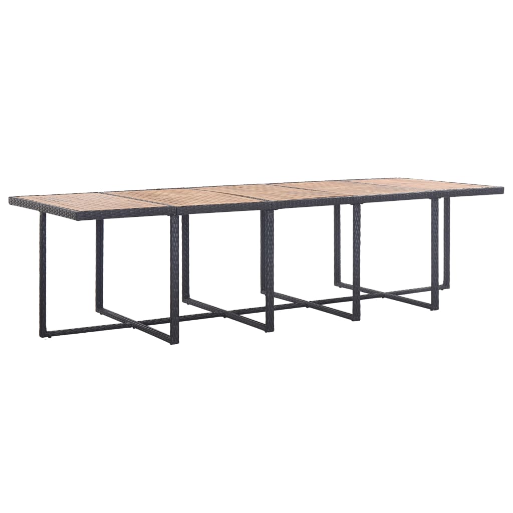 15-delige Tuinset met kussens poly rattan zwart is nu te koop bij PeponiXL, paradijselijk wonen!