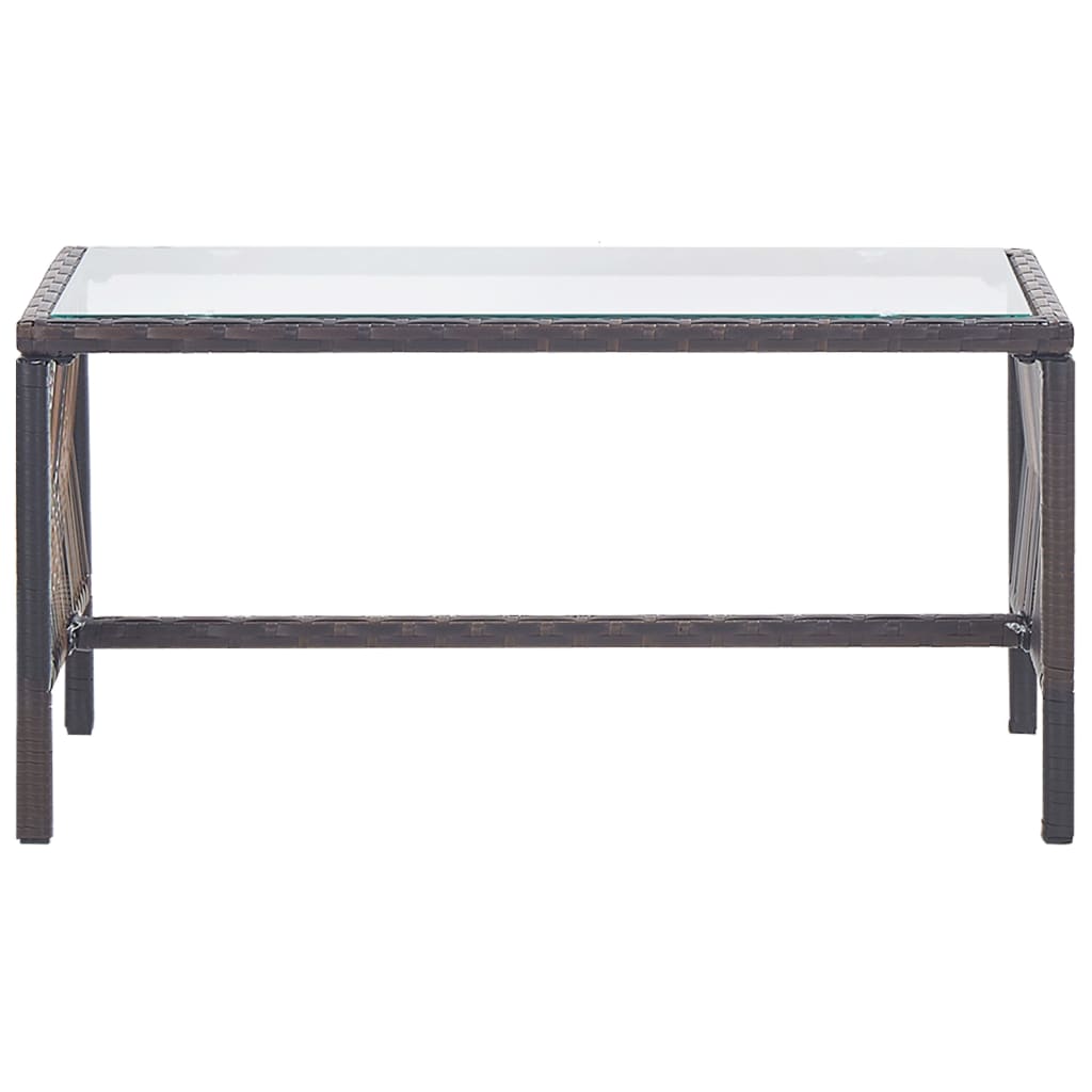 4-delige Loungeset met kussens poly rattan bruin is nu te koop bij PeponiXL, paradijselijk wonen!