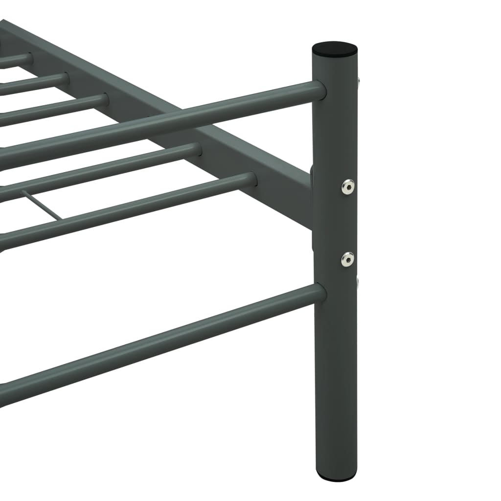 Bedframe metaal grijs 200x200 cm is nu te koop bij PeponiXL, paradijselijk wonen!