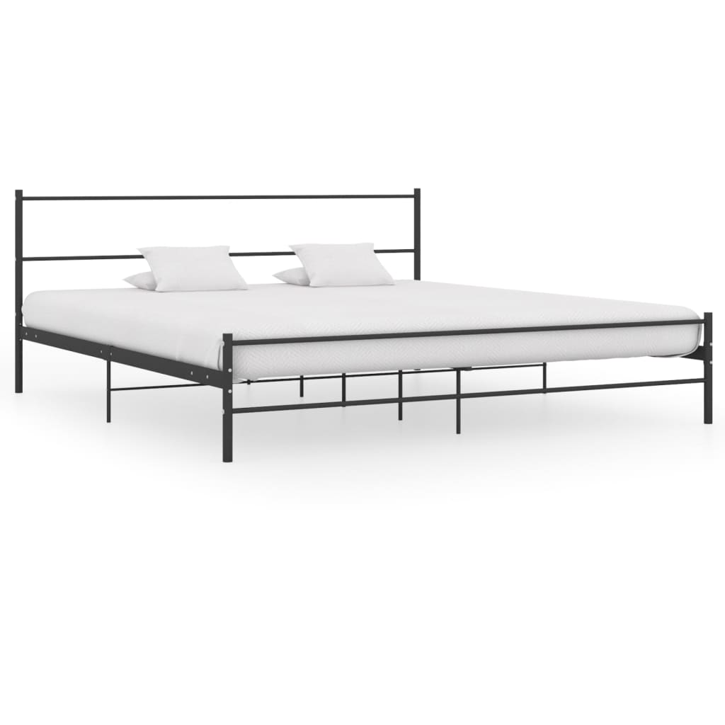 Bedframe metaal zwart 180x200 cm is nu te koop bij PeponiXL, paradijselijk wonen!