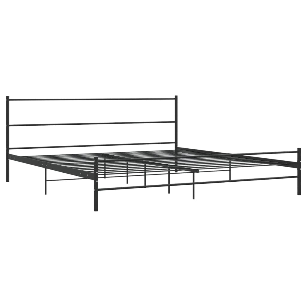 Bedframe metaal zwart 180x200 cm is nu te koop bij PeponiXL, paradijselijk wonen!