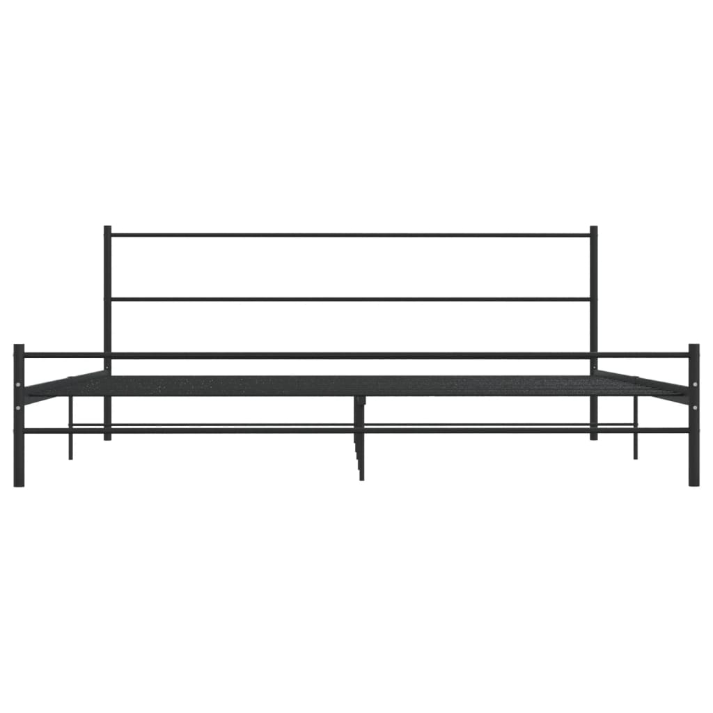 Bedframe metaal zwart 180x200 cm is nu te koop bij PeponiXL, paradijselijk wonen!