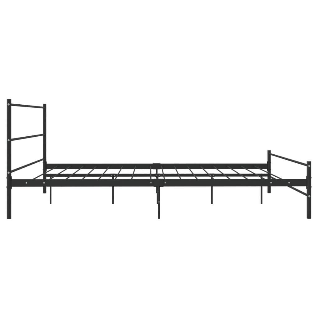 Bedframe metaal zwart 180x200 cm is nu te koop bij PeponiXL, paradijselijk wonen!