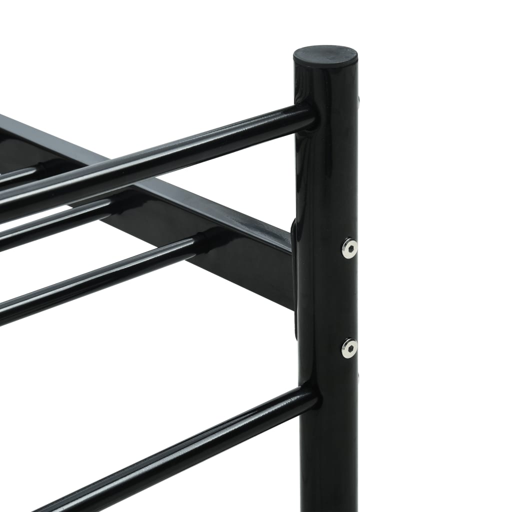 Bedframe metaal zwart 180x200 cm is nu te koop bij PeponiXL, paradijselijk wonen!