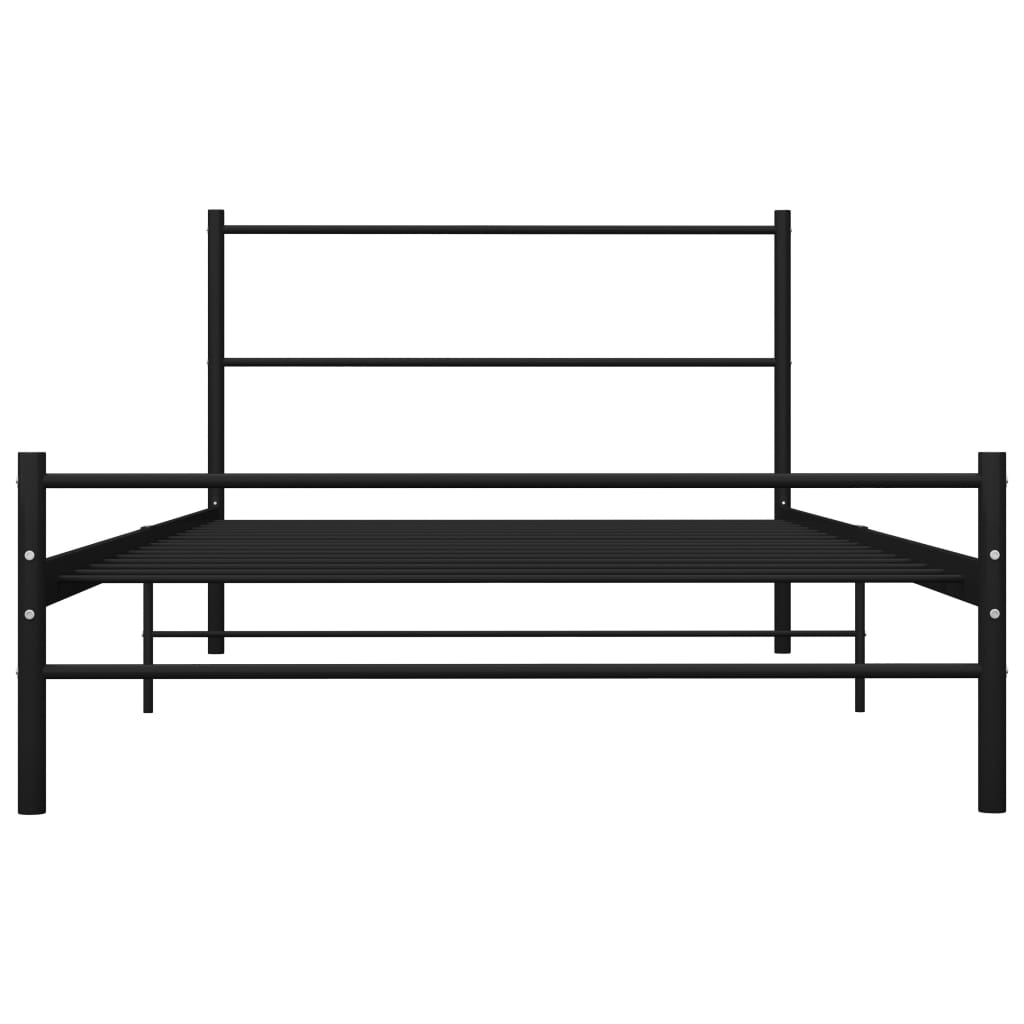 Bedframe metaal zwart 100x200 cm is nu te koop bij PeponiXL, paradijselijk wonen!