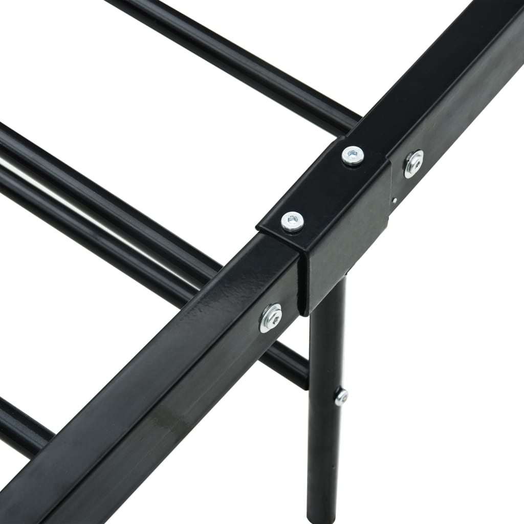 Bedframe metaal zwart 100x200 cm is nu te koop bij PeponiXL, paradijselijk wonen!