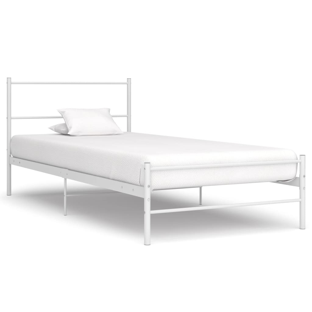 Bedframe metaal wit 90x200 cm is nu te koop bij PeponiXL, paradijselijk wonen!