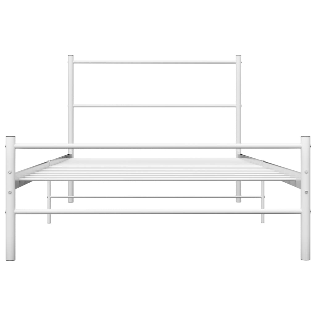 Bedframe metaal wit 90x200 cm is nu te koop bij PeponiXL, paradijselijk wonen!
