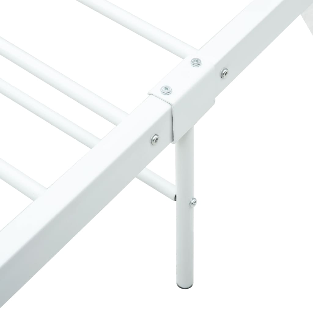 Bedframe metaal wit 90x200 cm is nu te koop bij PeponiXL, paradijselijk wonen!