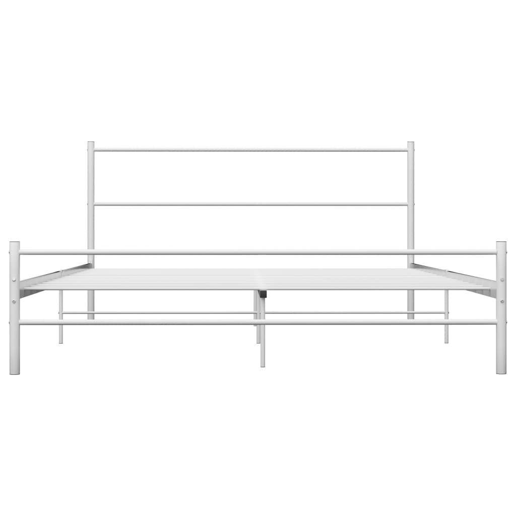 Bedframe metaal wit 140x200 cm is nu te koop bij PeponiXL, paradijselijk wonen!