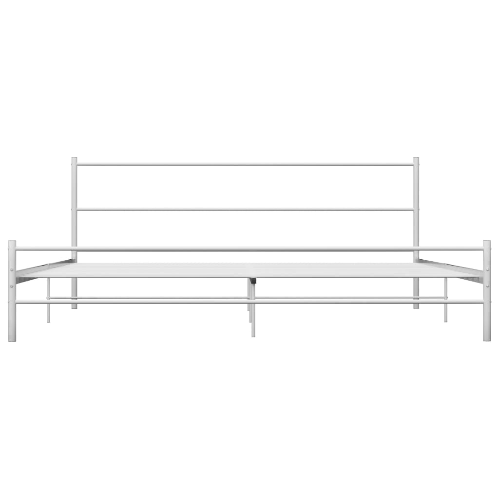 Bedframe metaal wit 160x200 cm is nu te koop bij PeponiXL, paradijselijk wonen!