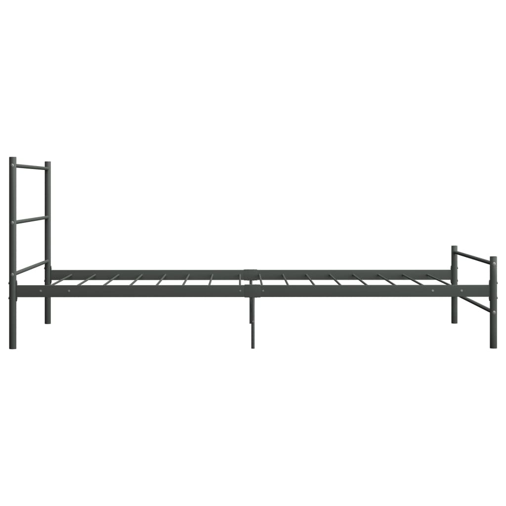 Bedframe metaal grijs 90x200 cm is nu te koop bij PeponiXL, paradijselijk wonen!
