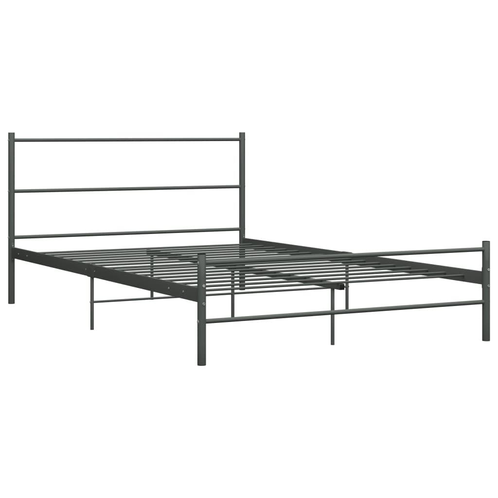 Bedframe metaal grijs 160x200 cm is nu te koop bij PeponiXL, paradijselijk wonen!