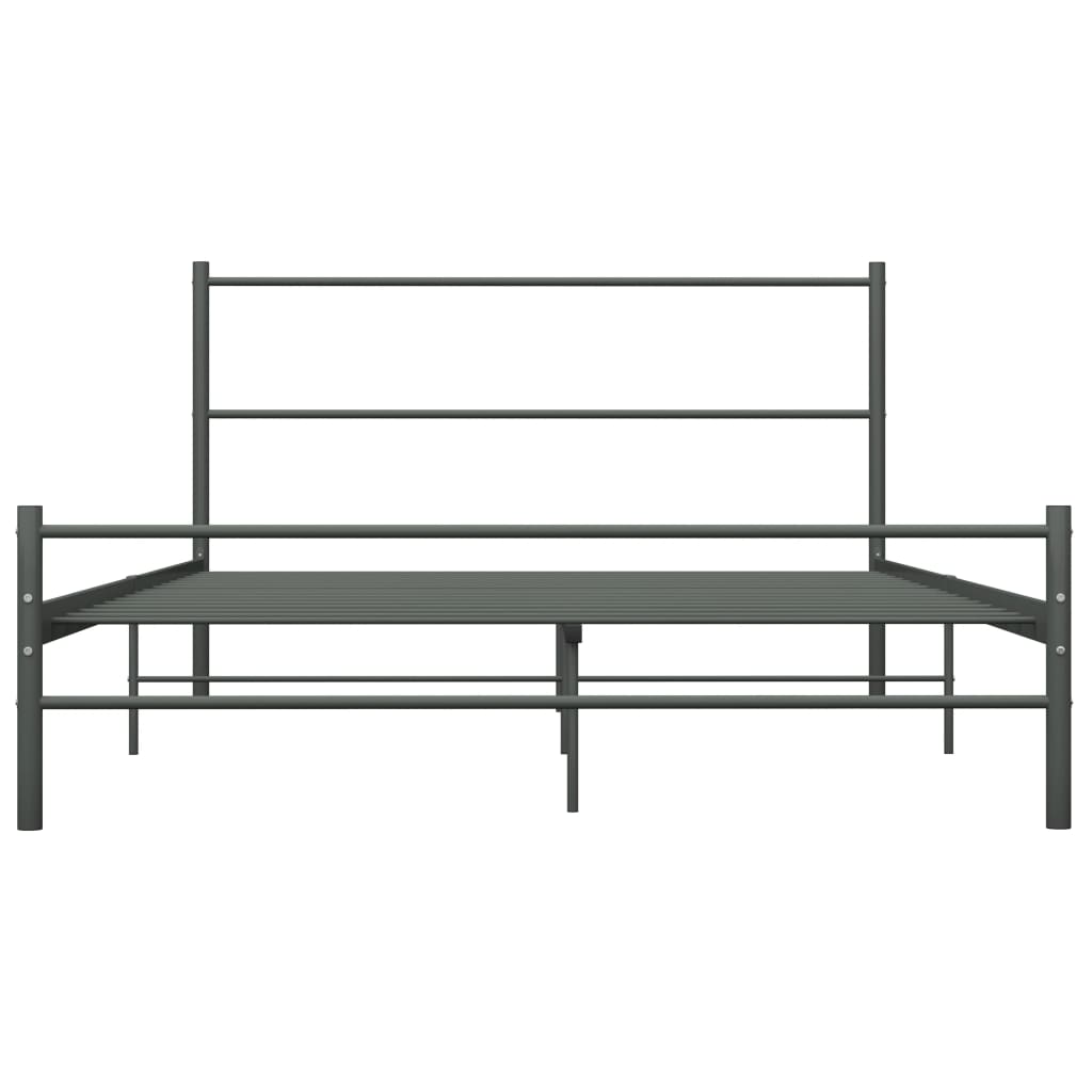 Bedframe metaal grijs 160x200 cm is nu te koop bij PeponiXL, paradijselijk wonen!