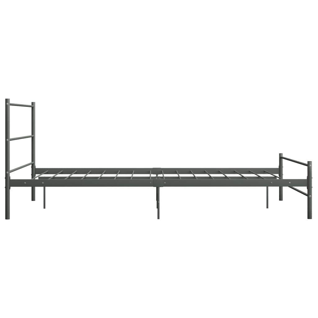 Bedframe metaal grijs 160x200 cm is nu te koop bij PeponiXL, paradijselijk wonen!