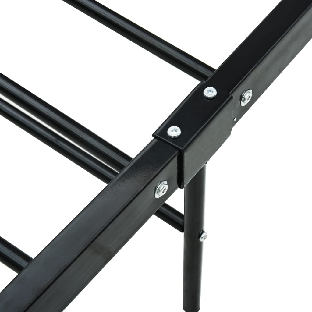 Bedframe metaal zwart 90x200 cm is nu te koop bij PeponiXL, paradijselijk wonen!