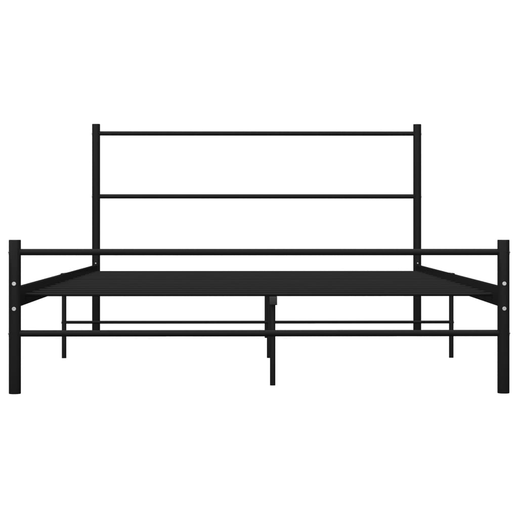 Bedframe metaal zwart 160x200 cm is nu te koop bij PeponiXL, paradijselijk wonen!