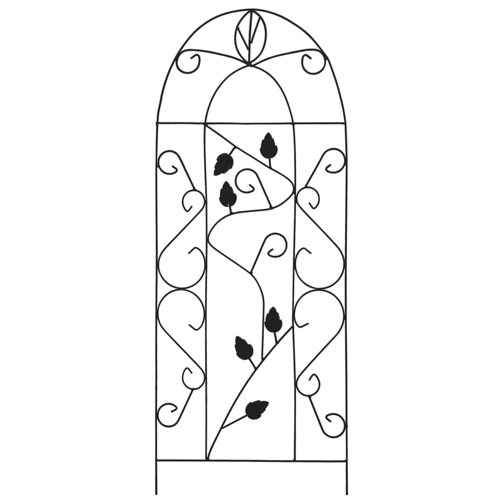 Plantenklimrekken 3 st 40x100 cm ijzer zwart is nu te koop bij PeponiXL, paradijselijk wonen!