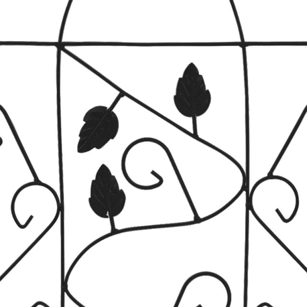 Plantenklimrekken 3 st 40x100 cm ijzer zwart is nu te koop bij PeponiXL, paradijselijk wonen!