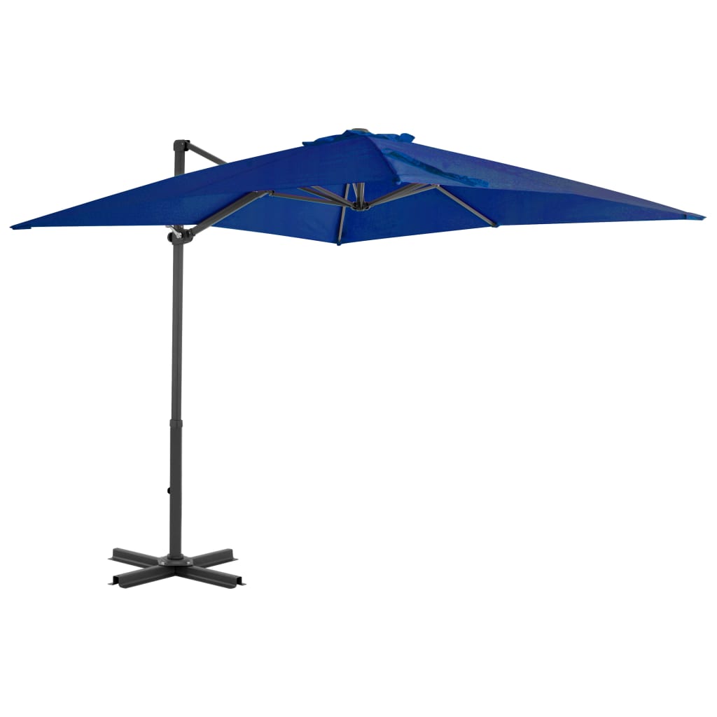 Zweefparasol met aluminium paal 250x250 cm azuurblauw is nu te koop bij PeponiXL, paradijselijk wonen!