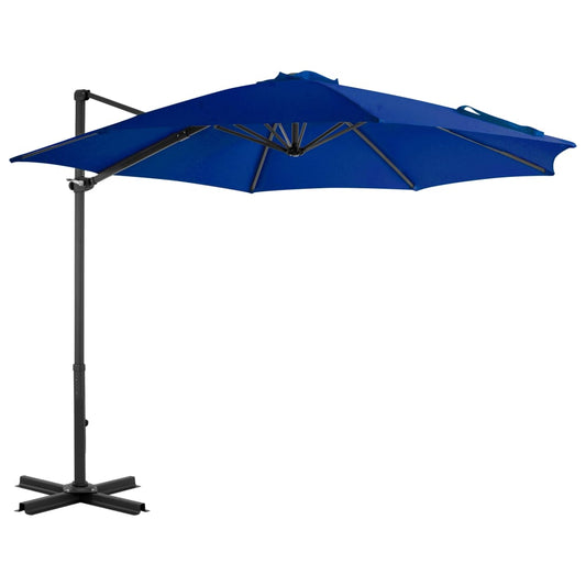 Zweefparasol met aluminium paal 300 cm azuurblauw is nu te koop bij PeponiXL, paradijselijk wonen!