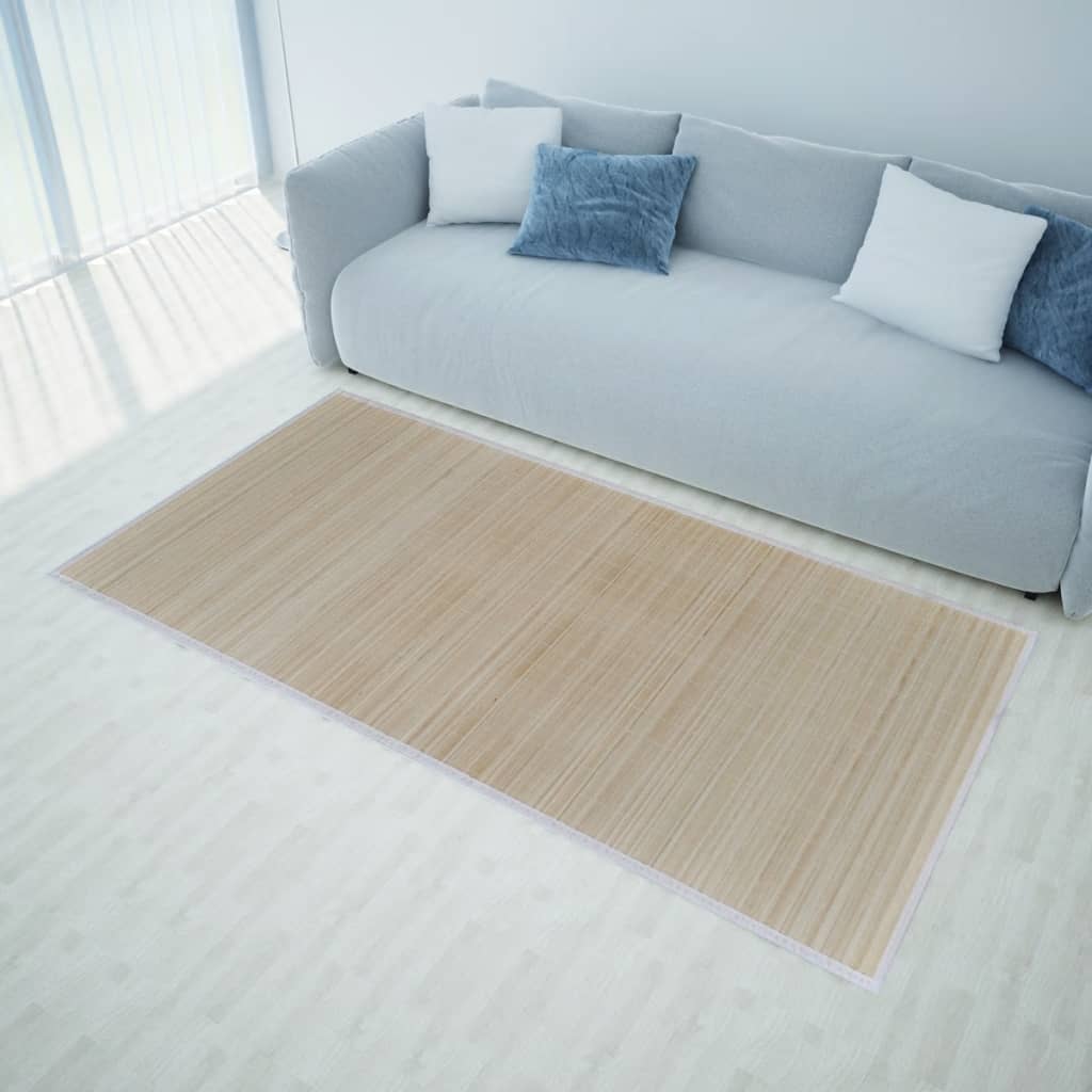 Tapijten 2 st rechthoekig 120x180 cm bamboe natuurlijk is nu te koop bij PeponiXL, paradijselijk wonen!
