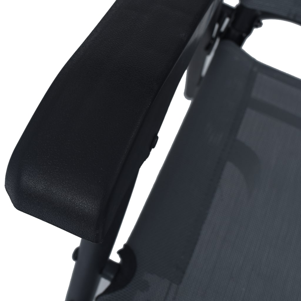 Tuinstoelen inklapbaar 2 st textileen grijs is nu te koop bij PeponiXL, paradijselijk wonen!