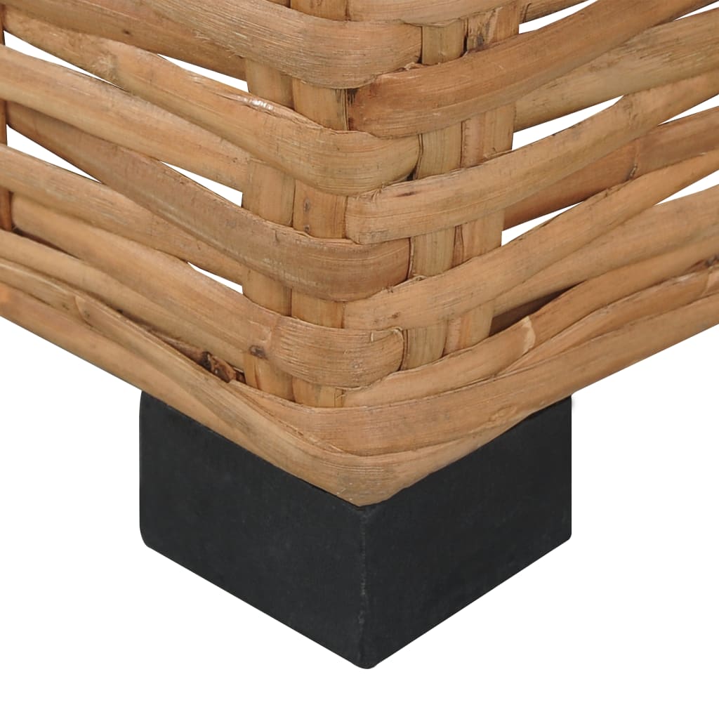 Bank zonder armleuning met kussens natuurlijk rattan is nu te koop bij PeponiXL, paradijselijk wonen!