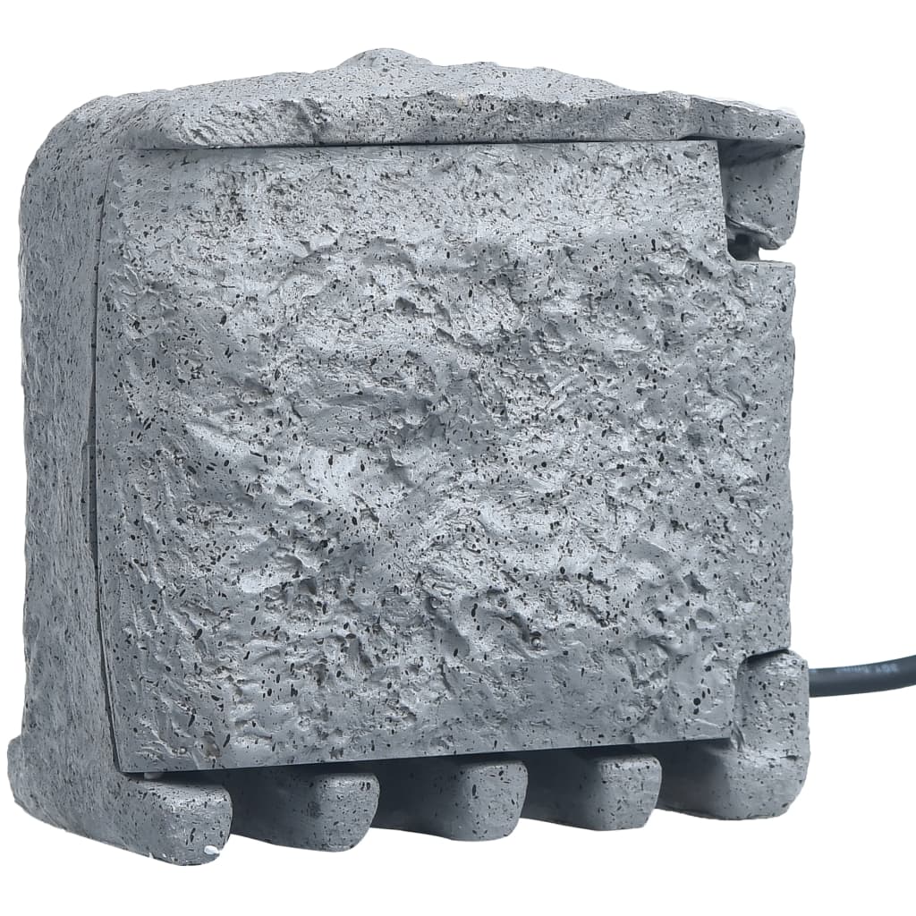 Tuinstopcontact 4 ingangen waterbestendig polyresin grijs is nu te koop bij PeponiXL, paradijselijk wonen!