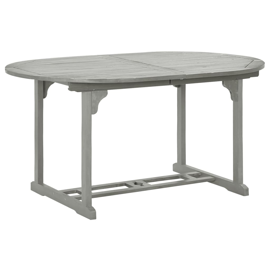 Tuintafel 200x100x75 cm massief acaciahout grijs is nu te koop bij PeponiXL, paradijselijk wonen!